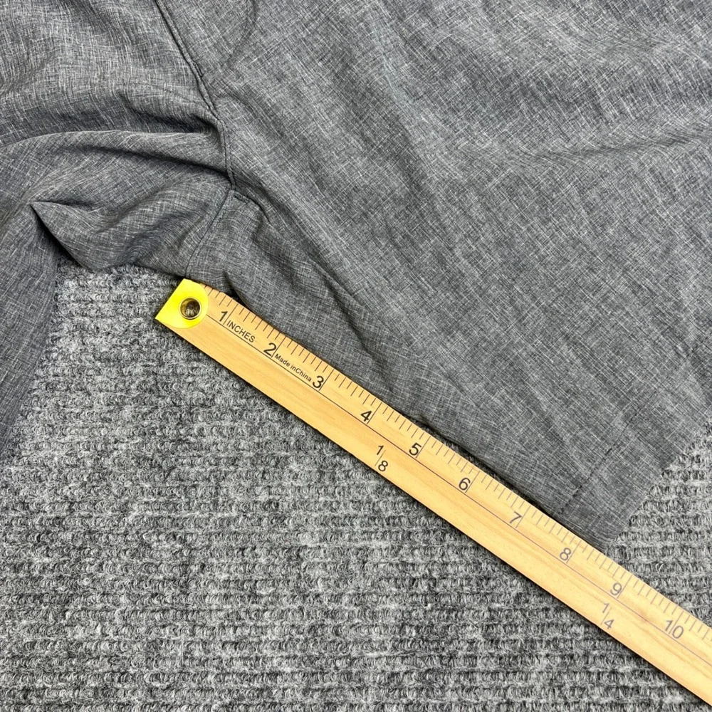 Peter Millar Mens Sz 40 Grey Performance Golf Shorts Stretch Flat Front Heather